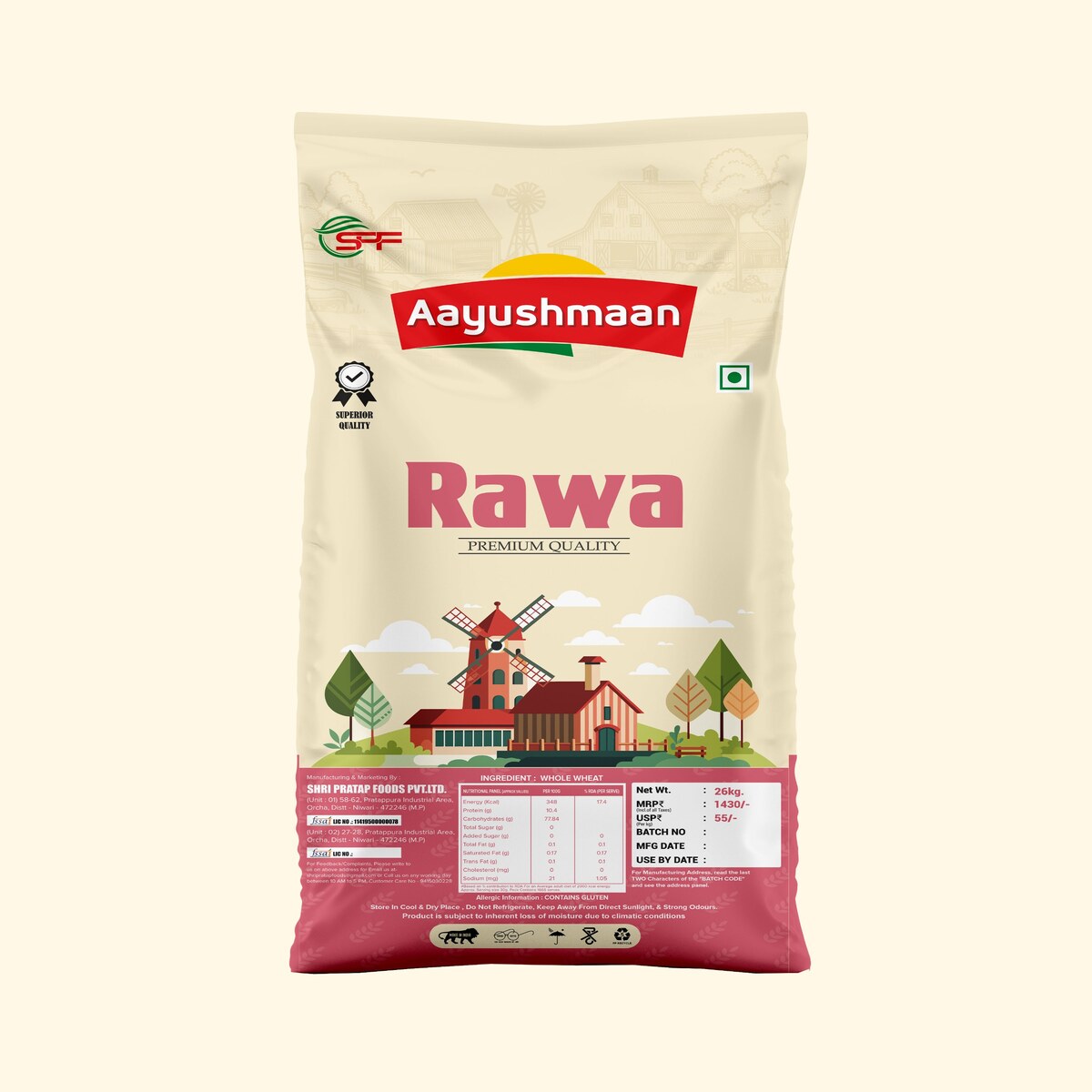 Aayushmaan Rawa 26 kg bag