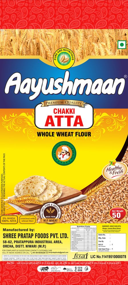 Aayushmaan Chakki Atta 50 kg bag